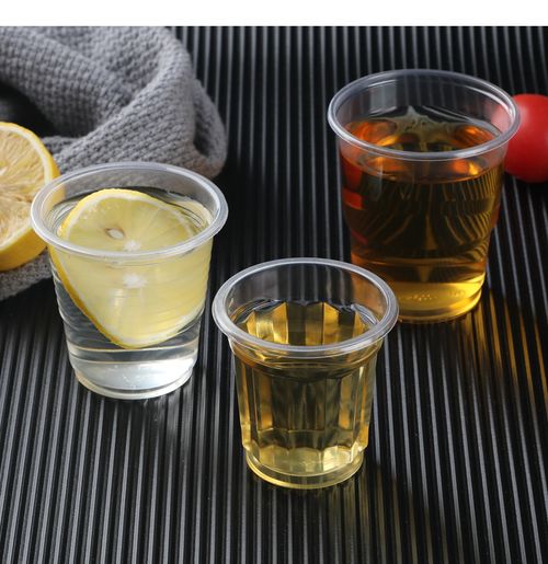 一次性杯子塑料杯批發透明加厚航空杯水杯中小號茶杯口杯家用商用