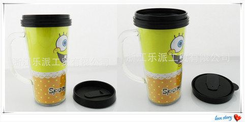 【供應熱銷雙層塑料卡紙杯 透明色塑料杯】價格,廠家,圖片,杯子,永康市樂達五金制造廠-